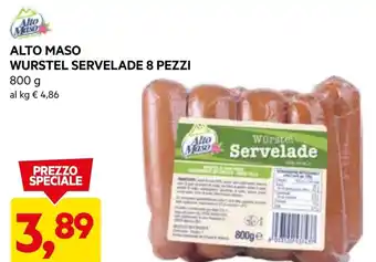 DPiù Alto maso wurstel servelade 8 pezzi offerta