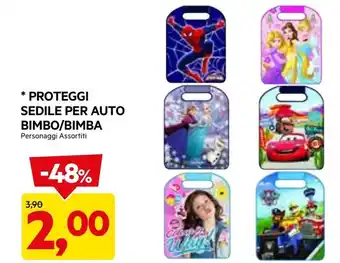 Proteggi sedile per auto bimbo/bimba
