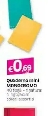 Quaderno Mini Monocromo