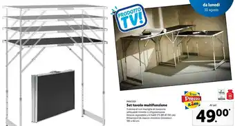 Lidl Parkside Set Tavolo Multifunzione offerta