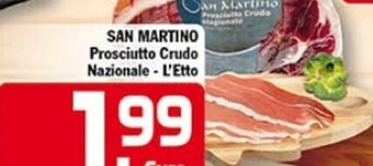 Punto é market San martino prosciutto crudo nazionale offerta