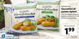 Lidl Alpenfest Style Saccottini Di Patate Ripieni offerta