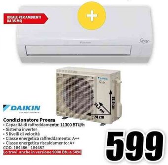 MediaWorld DAIKIN Condizionatore Proera offerta