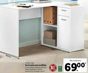 Lidl Livarno Home Scrivania Con Scaffale offerta