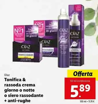 Olaz Tonifica & Rassoda Crema Giorno O Notte O Siero Rassodante + Anti-rughe