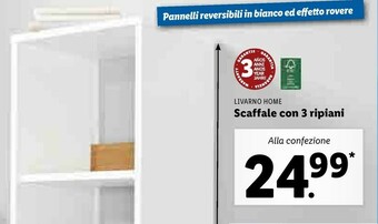 Lidl Livarno Home Scaffale Con 3 Ripiani offerta