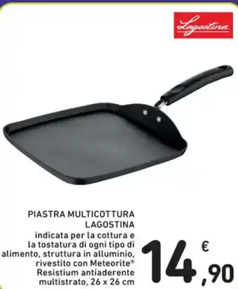 Spazio Conad PIASTRA MULTICOTTURA LAGOSTINA 26 x 26 cm offerta