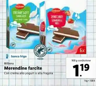 Lidl Milbona Merendine Farcite offerta