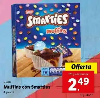 Lidl Nestlè Muffins Con Smarties offerta