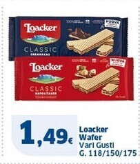 Sigma Loacker wafer offerta