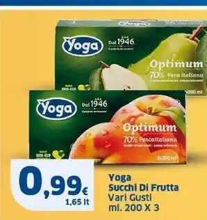 Sigma Yoga succhi di frutta offerta