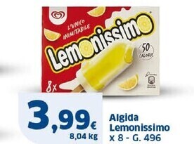 Sigma Algida lemonissimo offerta
