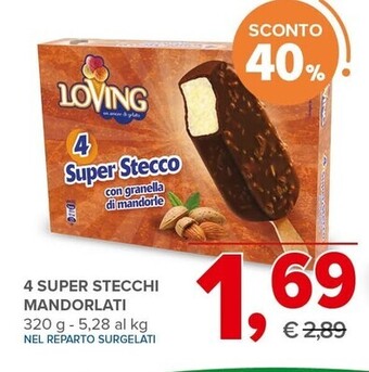 Todis Loving 4 super stecchi mandorlati offerta