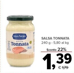 Todis Gran aroma salsa tonnata offerta