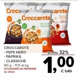 Todis Croccarote pepe nero paprika classiche offerta