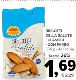 Todis I tesori del forno biscotti della salute classici con farro offerta