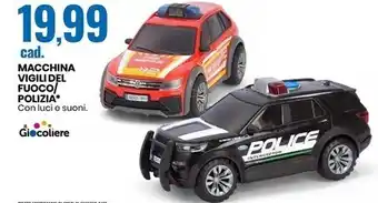 Eurospin Il giocoliere macchina vigili del fuoco/polizia offerta
