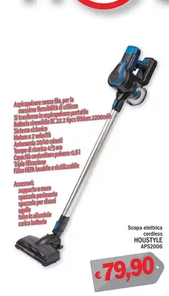 Ard Discount Houstyle scopa elettrica cordless aps2006 offerta