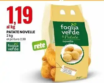 Foglia verde patate novelle