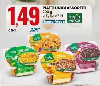 Eurospin Foglia verde piatti unici assortiti offerta