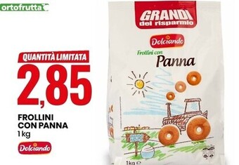 Eurospin Dolciando frollini con panna offerta