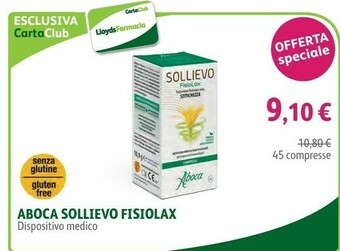 Lloyds Farmacia Aboca Sollievo Fisiolax 45 Compresse offerta