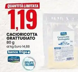Eurospin Pascoli italiani cacioricotta grattugiato offerta