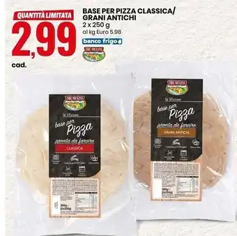 Tre mulini base per pizza classica/grani antichi