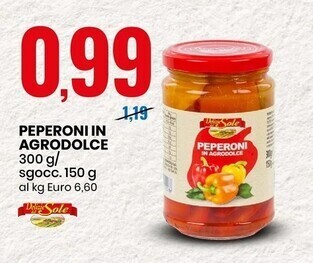 Eurospin Delizie dal sole peperoni in agrodolce offerta
