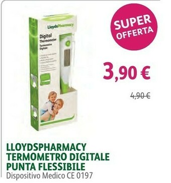 Lloyds Farmacia Lloydspharmacy Termometro Digitale Punta Flessibile offerta
