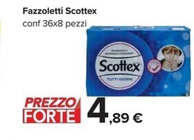 Carrefour Iper Scottex fazzoletti offerta