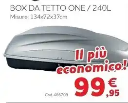 Norauto Box da tetto one / 240l offerta