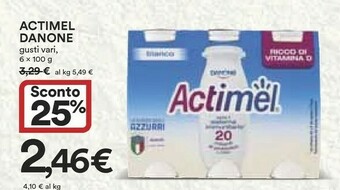 Coop Danone Actimel Fragola 600 G(ml) offerta