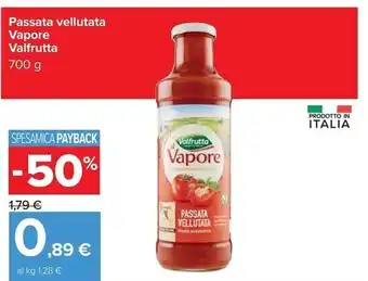 Carrefour Iper Valfrutta passata vellutata vapore offerta