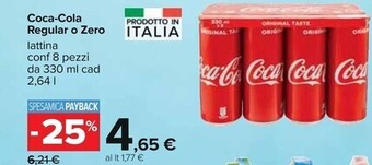 Carrefour Iper Coca cola regular o zero offerta