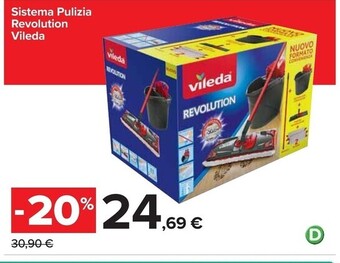 Carrefour Iper Vileda sistema pulizia revolution offerta