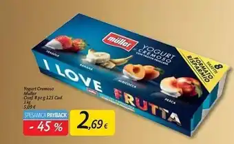 Carrefour Market Muller yogurt cremoso offerta