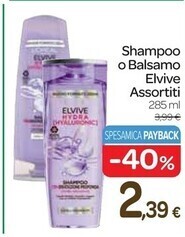 Carrefour Express Elvive - shampoo o balsamo offerta