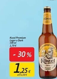 Kozel premium lager o dark