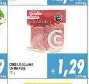 Supermercati Agorà Consilia Salame Ungherese 120 G offerta