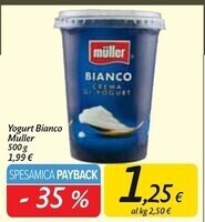 Carrefour Market Muller yogurt bianco offerta