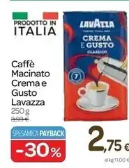 Carrefour Express Lavazza caffè macinato crema e gusto offerta