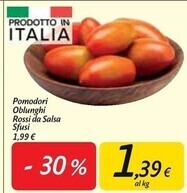 Pomodori oblunghi rossi da salsa