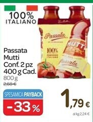 Carrefour Express Mutti passata offerta