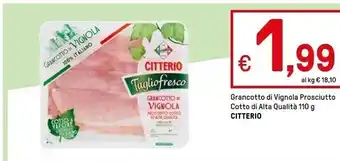 Iper La Grande Citterio grancotto di vignola prosciutto cotto di alta qualità offerta
