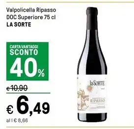Iper La Grande La sorte valpolicella ripasso doc superiore offerta