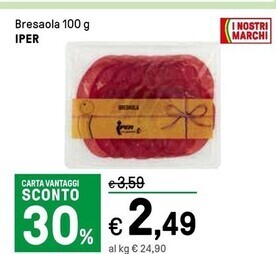 Iper La Grande Iper bresaola offerta