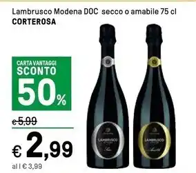 Iper La Grande Casa modena lambrusco modena doc secco o amabile offerta