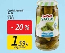 Carrefour Market Saclà cetrioli acetelli offerta