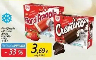 Carrefour Market Algida fiordifragola o cremino offerta